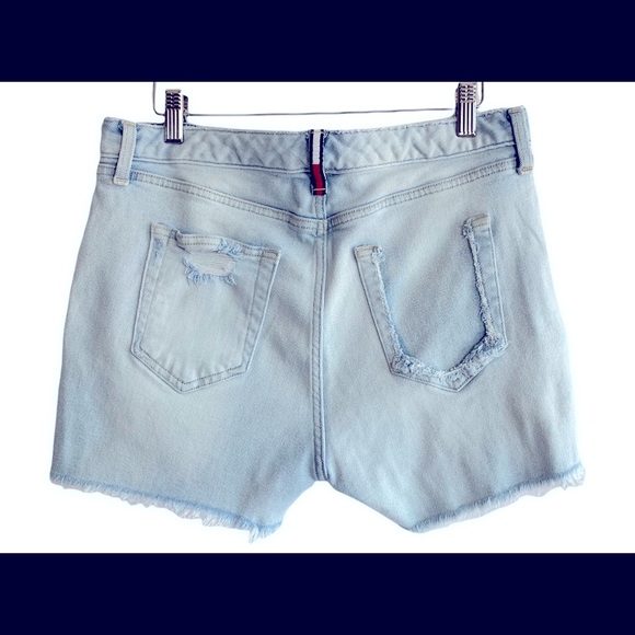 Tommy Hilfiger Denim Distressed Shorts Sz 10 - Picture 5 of 7